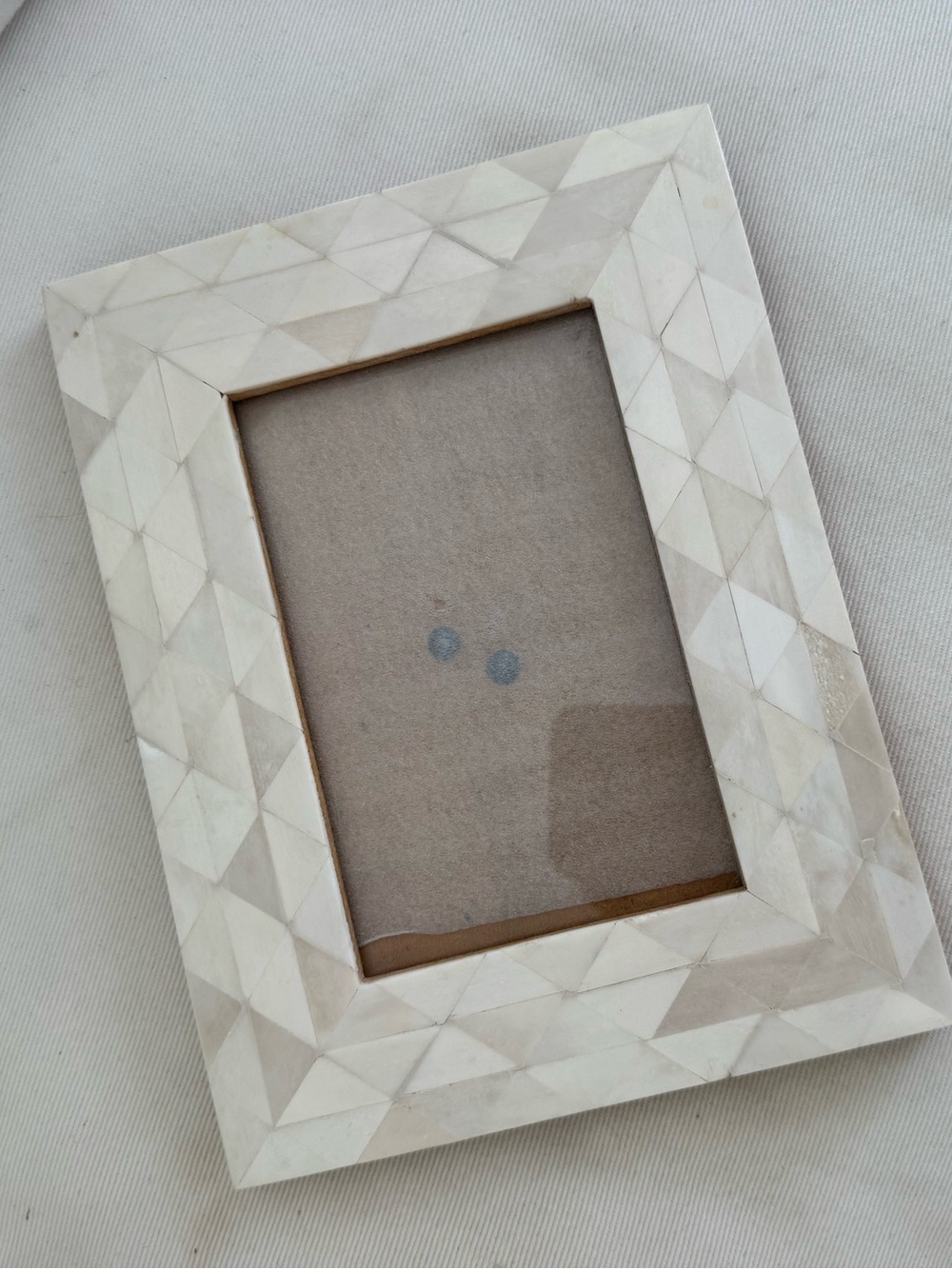 Bone Inlay 4x6 Photo Frame - Picture 3 of 5
